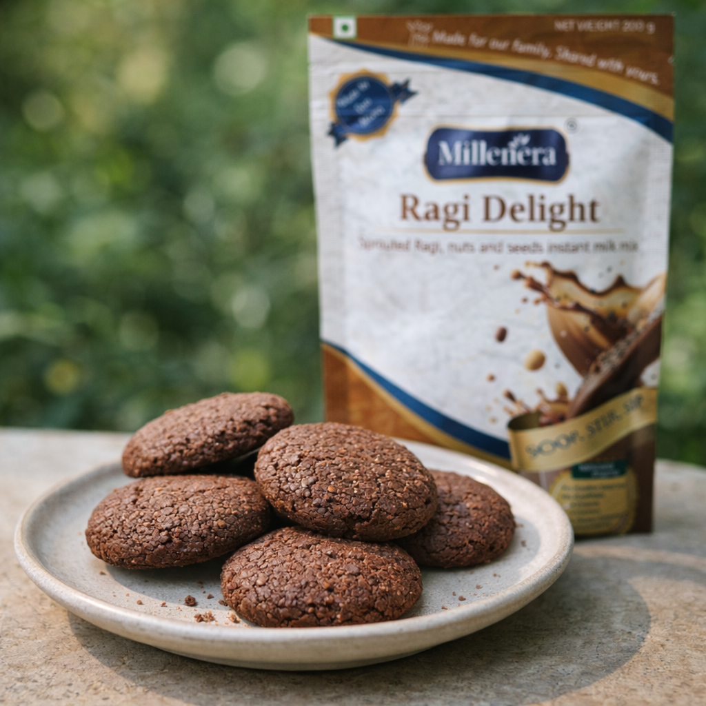 Ragi Delight Cocoa Cookies