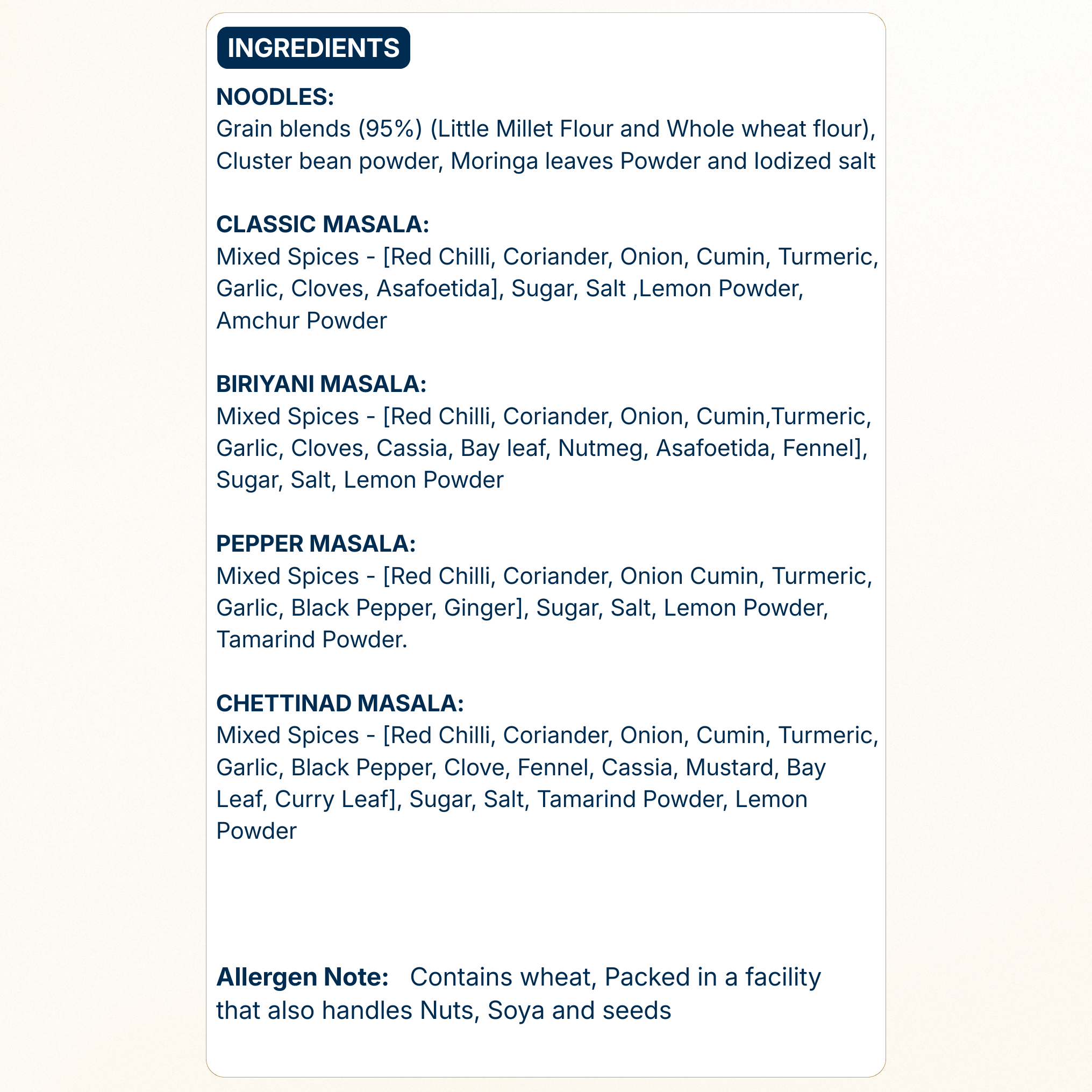 Little Millet Moringa Hakka Noodles (Air-Dried, No MSG)