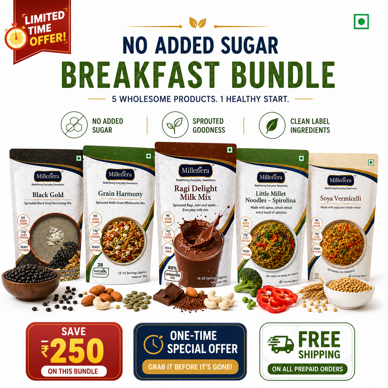 No Added Sugar Breakfast Bundle