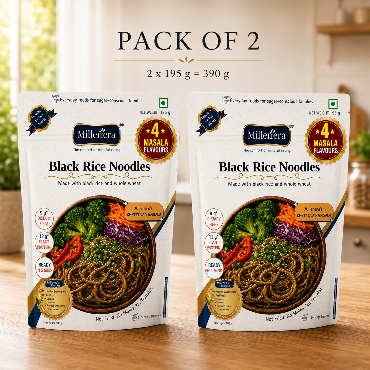Black Rice Noodles [Pack of 2]