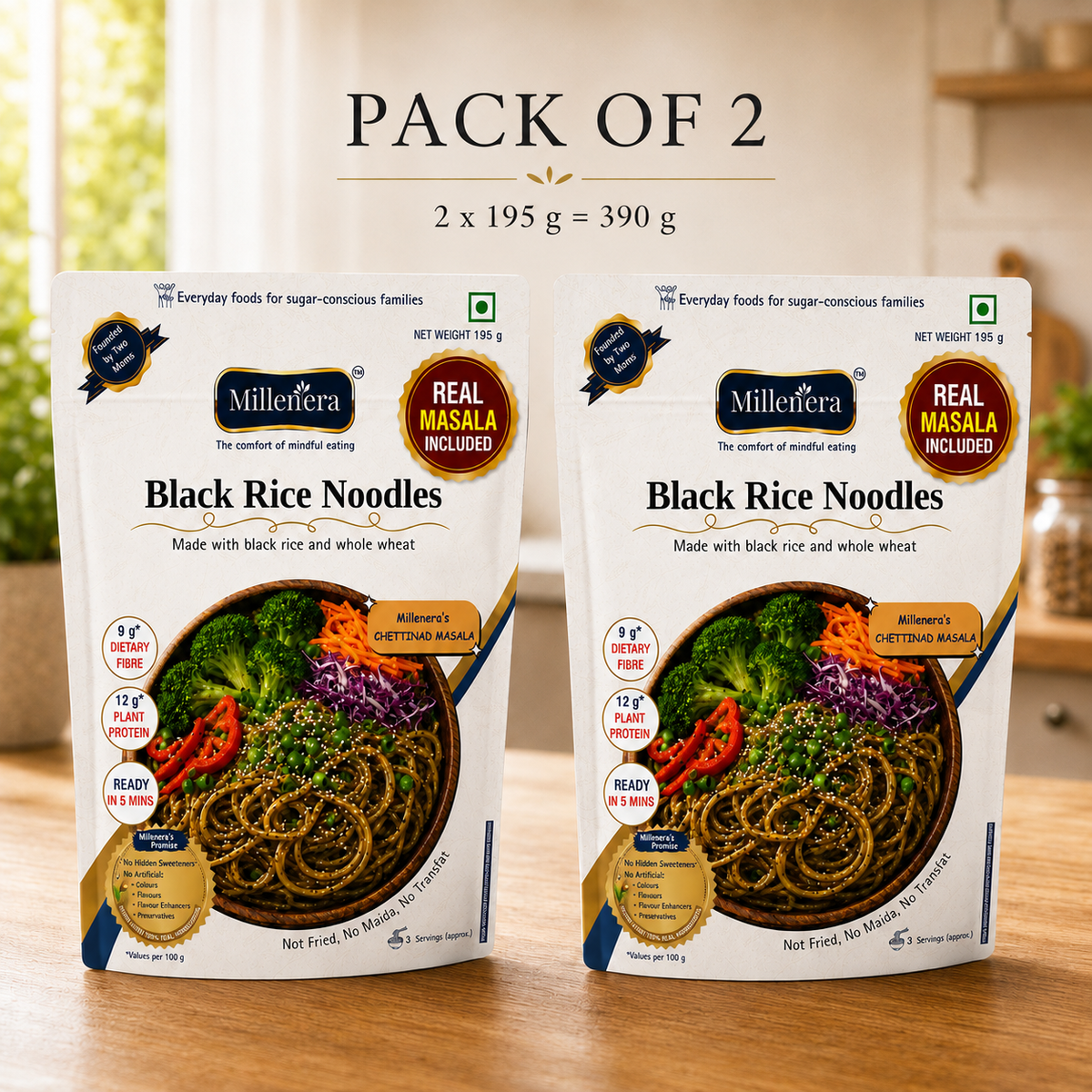 Black Rice Noodles [Pack of 2]