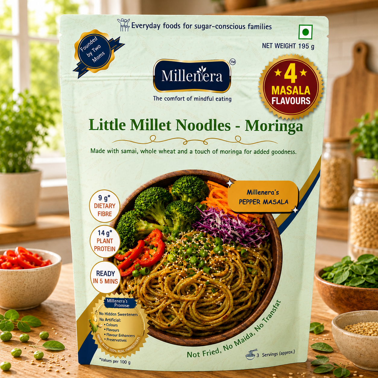 Little Millet Noodles (Moringa)