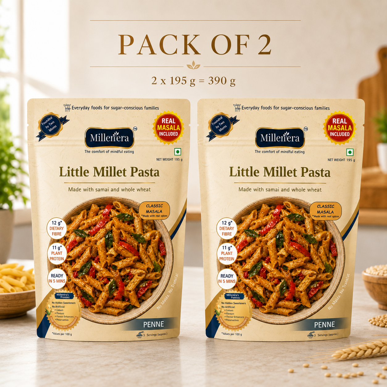 Little Millet Penne Pasta [Pack of 2]